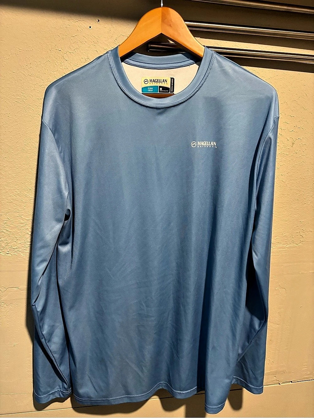 Magellan Outdoors Fish Gear Classic Fit Long Sleeve Tee Long Sleeve Tee in Blue